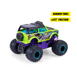 Dickie Toys Wild Bronco Monstertruck – Grün/Lila, Freilauf, ab 3 Jahren