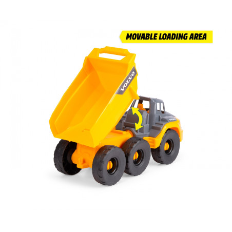 Dickie Toys Volvo Tough Hauler Spielzeug-Muldenkipper – Licht, Sound & Bewegung (4006333094149)