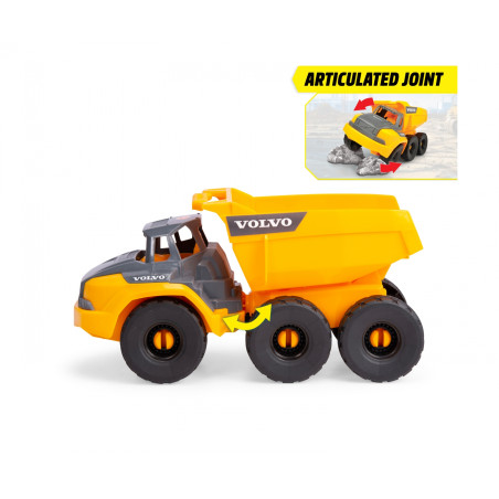 Dickie Toys Volvo Tough Hauler Spielzeug-Muldenkipper – Licht, Sound & Bewegung (4006333094149)