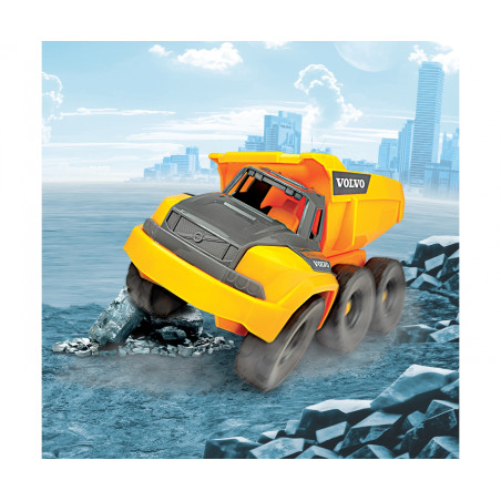 Dickie Toys Volvo Tough Hauler Spielzeug-Muldenkipper – Licht, Sound & Bewegung (4006333094149)