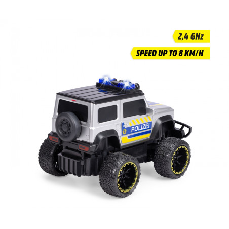 Dickie Toys RC Suzuki Jimny Police 1:16 – Ferngesteuertes Polizeiauto mit Licht & Sound