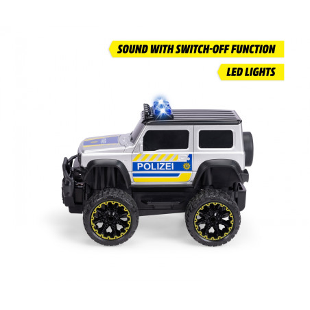 Dickie Toys RC Suzuki Jimny Police 1:16 – Ferngesteuertes Polizeiauto mit Licht & Sound