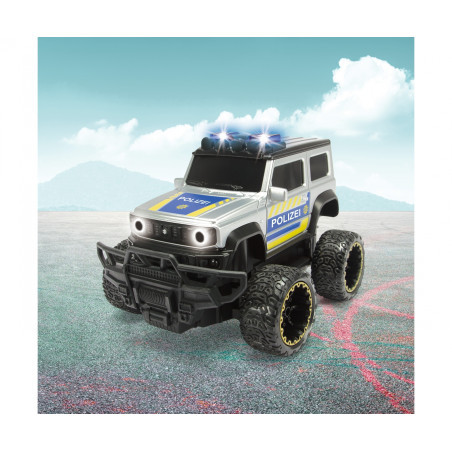 Dickie Toys RC Suzuki Jimny Police 1:16 – Ferngesteuertes Polizeiauto mit Licht & Sound