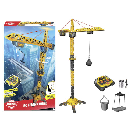 Dickie Toys RC Titan Crane 120 cm – Ferngesteuerter Kran für Kinder