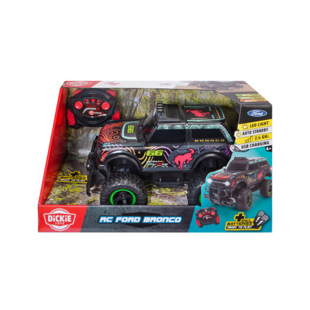 Dickie Toys RC Ford Bronco 1:16 RTR, 2.4GHz, inkl. Akku & Licht – Ready to Run