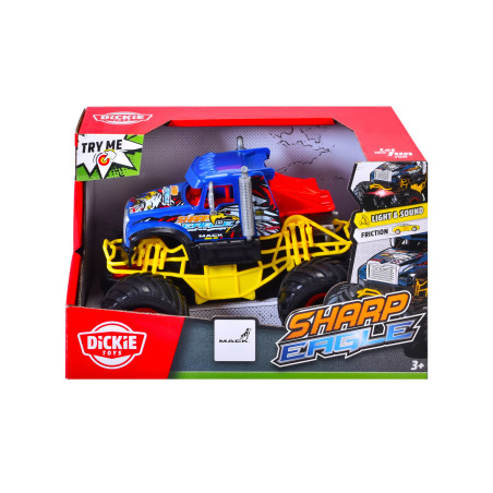 Dickie Toys Sharp Eagle RC Monstertruck – Ferngesteuertes Auto ab 6 Jahren