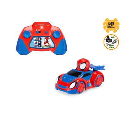 Dickie Toys RC Spidey Web-Crawler 1:50 – Ferngesteuertes Fahrzeug für Kinder | Spiderman Spielzeug