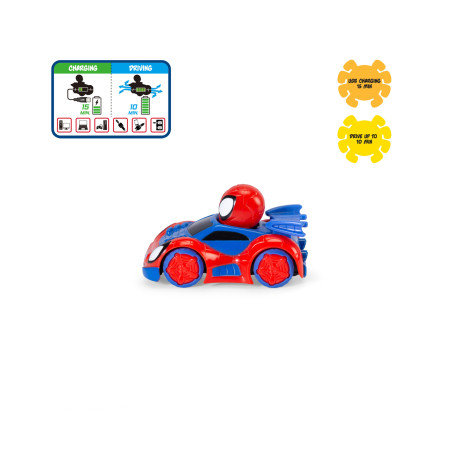 Dickie Toys RC Spidey Web-Crawler 1:50 – Ferngesteuertes Fahrzeug für Kinder | Spiderman Spielzeug