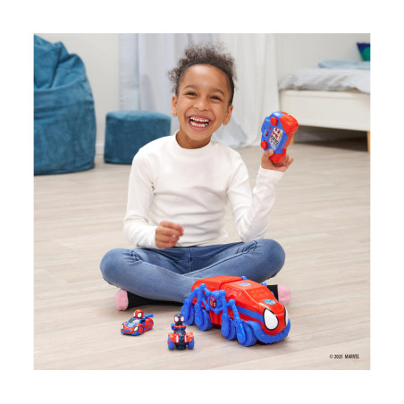 Dickie Toys RC Spidey Web-Crawler 1:50 – Ferngesteuertes Fahrzeug für Kinder | Spiderman Spielzeug