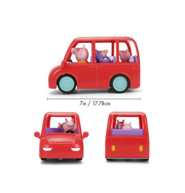 Simba Peppa Pig RC Family Car – Ferngesteuertes Familienauto mit 3 Figuren