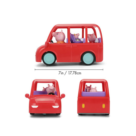 Simba Peppa Pig RC Family Car – Ferngesteuertes Familienauto mit 3 Figuren
