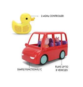 Simba Peppa Pig RC Family Car – Ferngesteuertes Familienauto mit 3 Figuren