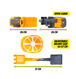 Dickie Toys Volvo Construction Playset – Baufahrzeuge & Helm für Kinder