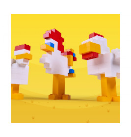 Simba Blox 100 gelbe 4er Bausteine in Dose – Kompatibel mit bekannten Marken