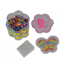 A&F Bügelperlen in Blumendose