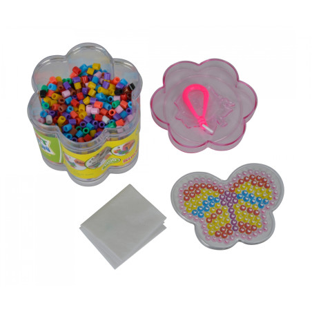 A&F Bügelperlen in Blumendose