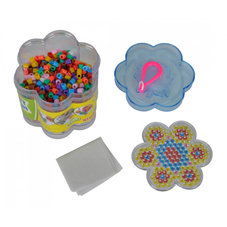 A&F Bügelperlen in Blumendose