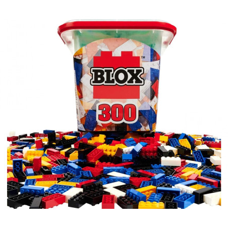 Blox Bausteine Eimer 300 8er Steine – Kompatibel mit bekannten Marken
