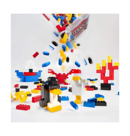 Blox Bausteine Eimer 300 8er Steine – Kompatibel mit bekannten Marken