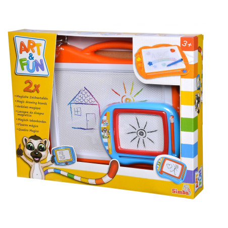 Simba Art & Fun 2 Maltafeln | Kreative Zeichentafel für Kinder