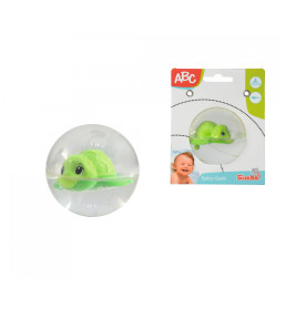 Simba ABC Greif- & Badeball mit schwimmender Schildkröte – Motorikspielzeug ab 12 Monaten. EAN 4006592021238.