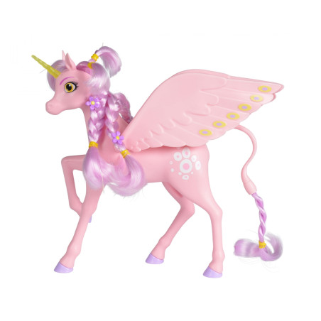 Mia and me Einhorn Kyara – Magisches Spielzeug mit beweglichen Flügeln & Bürste