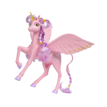 Mia and me Einhorn Kyara – Magisches Spielzeug mit beweglichen Flügeln & Bürste