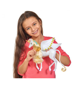 Simba Mia and me Einhorn Onchao – Mit beweglichen Flügeln, Bürste & Haarclips (ca. 25 cm) | Ab 3 Jahre