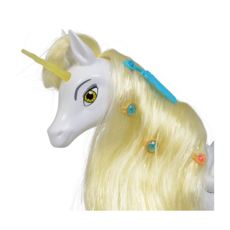 Simba Mia and me Einhorn Onchao – Mit beweglichen Flügeln, Bürste & Haarclips (ca. 25 cm) | Ab 3 Jahre