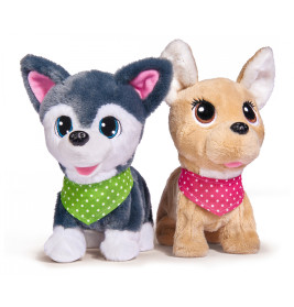 Chi Chi Love Puppy Friends – Interaktiver Plüschhund, 2 Varianten, läuft & bellt