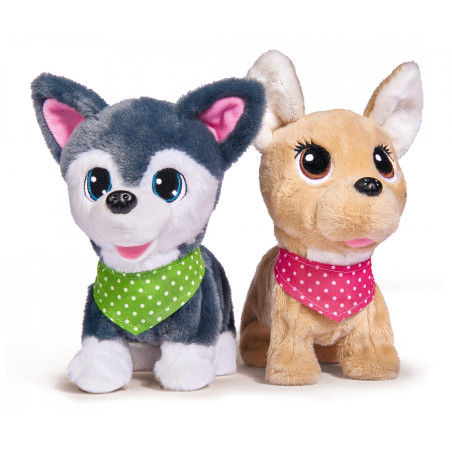 Chi Chi Love Puppy Friends – Interaktiver Plüschhund, 2 Varianten, läuft & bellt