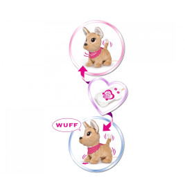 Chi Chi Love Puppy Friends – Interaktiver Plüschhund, 2 Varianten, läuft & bellt