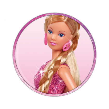 Steffi Love Hair Stylist Puppe mit Locken & Glätteisen – Set für Kinder