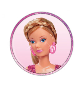 Steffi Love Hair Stylist Puppe mit Locken & Glätteisen – Set für Kinder