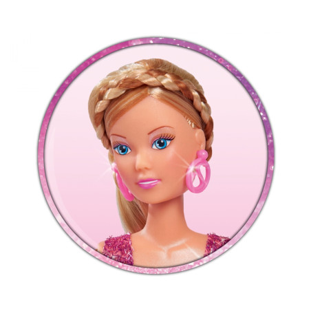 Steffi Love Hair Stylist Puppe mit Locken & Glätteisen – Set für Kinder