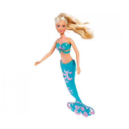 Steffi Love Mermaid Friends Puppenset mit Delfin & Evi - Unterwasser-Spiel für Kinder