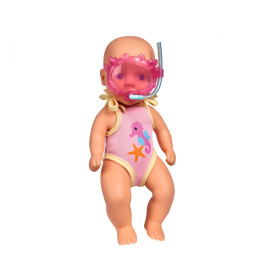 New Born Baby Badepuppe 30cm mit Schwimmbrille & Blubberfunktion | Simba Toys