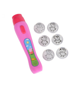 Simba Peppa Pig Projektor – 6 Bilder für Kinderzimmer – Abenteuer & Gute-Nacht-Geschichten