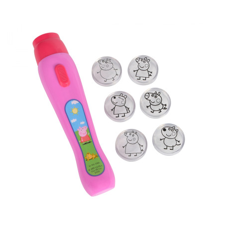 Simba Peppa Pig Projektor – 6 Bilder für Kinderzimmer – Abenteuer & Gute-Nacht-Geschichten