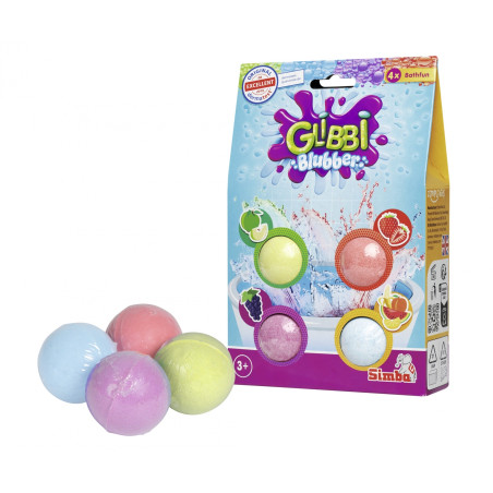 Simba Glibbi Blubber – Bunte Sprudel-Badekugeln mit 4 Düften