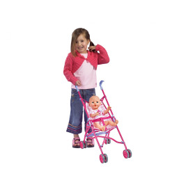 Simba Toys Puppenbuggy Pink – Faltbar & Praktisch für Kinder ab 3 Jahren