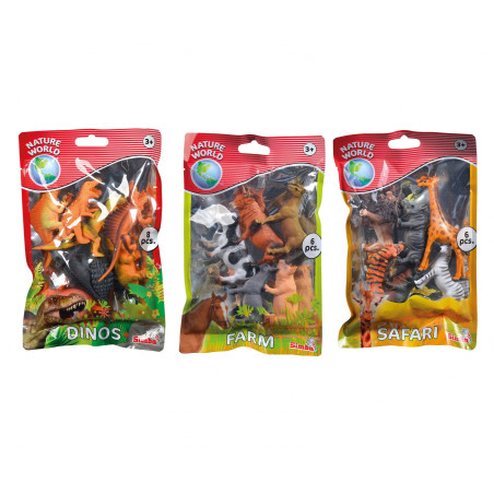 Tiere im Tütchen, 3-sortiert.