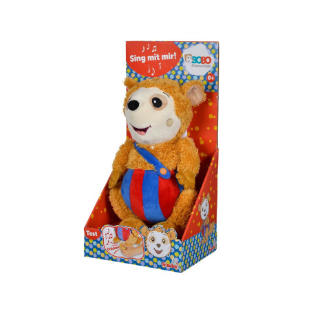 Simba Bobo Siebenschläfer Plüschtier singend – 35cm Kuscheltier ab 3 Jahren