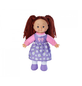 Simba Toys My LOVE Flower Dolly Weichpuppe 38 cm mit Wollhaar – Kuschelpuppe für Babys & Kleinkinder