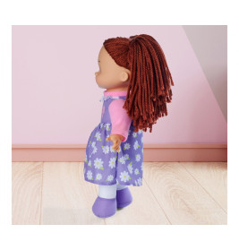 Simba Toys My LOVE Flower Dolly Weichpuppe 38 cm mit Wollhaar – Kuschelpuppe für Babys & Kleinkinder