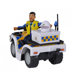 Simba Feuerwehrmann Sam Polizei Quad mit Malcolm Figur | Spielzeug ab 3 Jahre