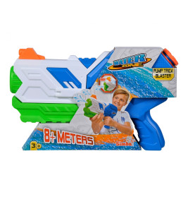 Simba Toys Waterzone Pump Trick Blaster – 28cm Wasserpistole mit Doppelstrahl & 750ml Tank