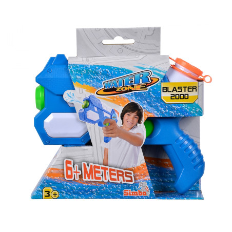 Simba Waterzone Wasserpistole 2000 | 7m Reichweite, 250ml Tank | Optimal für spritzige Wasserschlachten