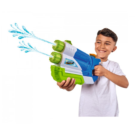 Simba Toys Waterzone Double Blaster – 900ml Wassertank, 8m Reichweite