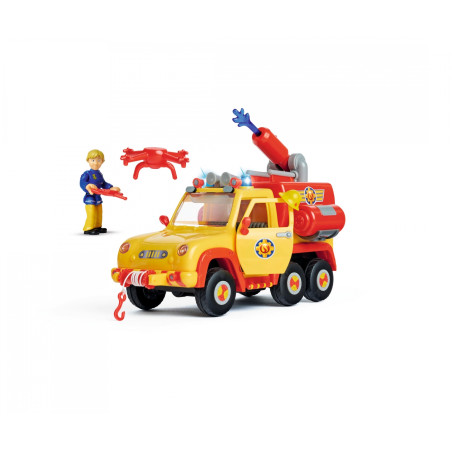 Simba Feuerwehrmann Sam Venus 2.0 Feuerwehrauto mit Figur – Originalsounds & Licht